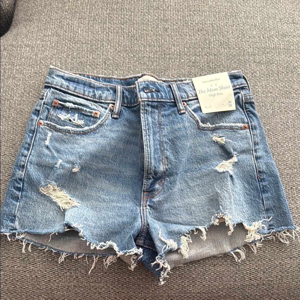 Abercrombie & Fitch High-Waisted Mom Shorts